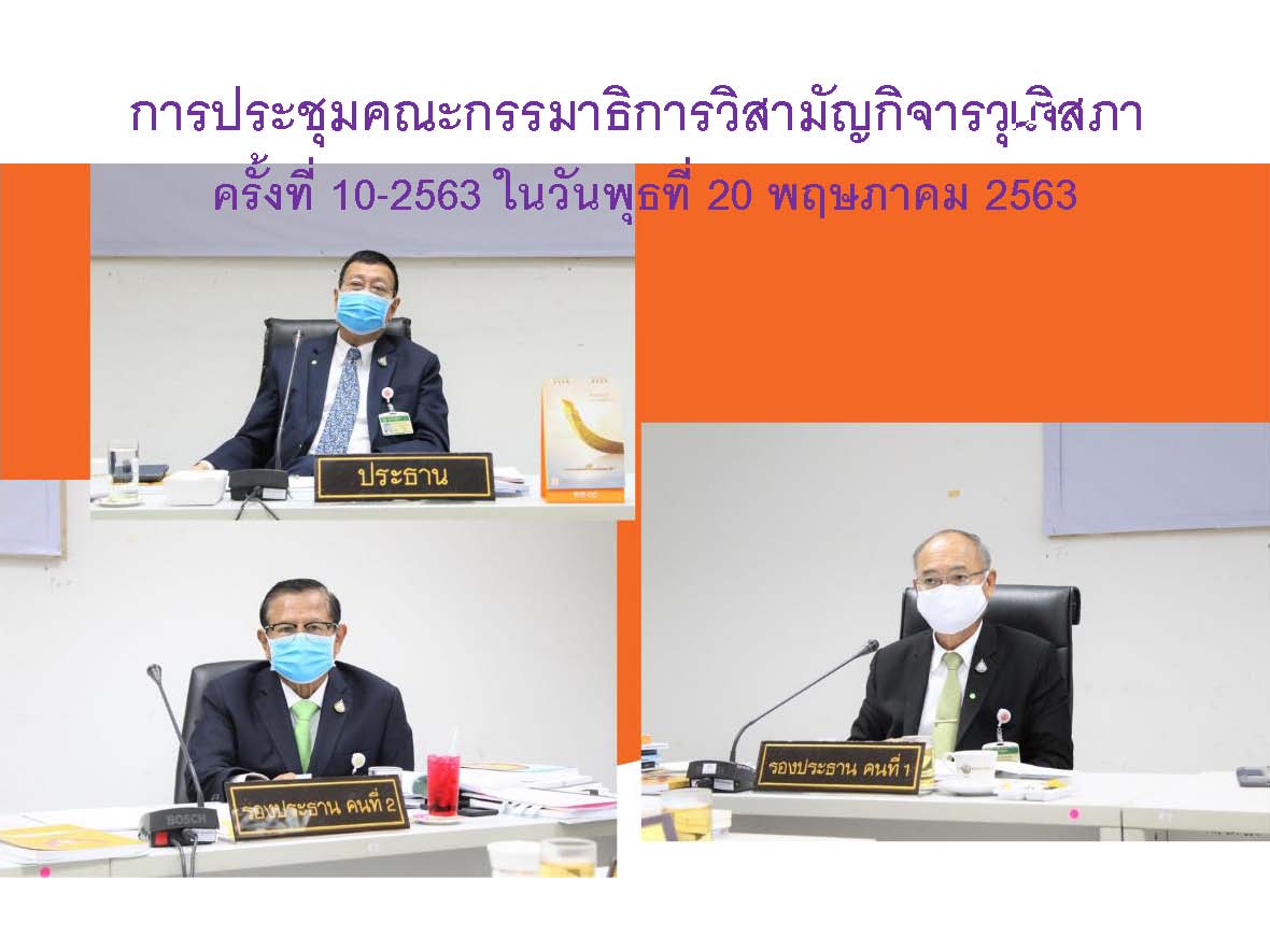 การประชุมคณะกรรมาธิการวิสามัญกิจการวุฒิสภา ครั้งที่ 10-2563