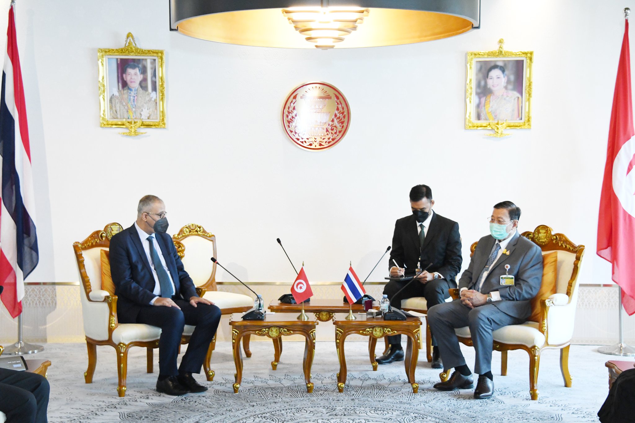 H.E. Mr. Riadh Dridi, Ambassador of the Republic of Tunisia to Thailand Paid a Courtesy Call on the President of the Senate (Tuesday 2 August 2022)