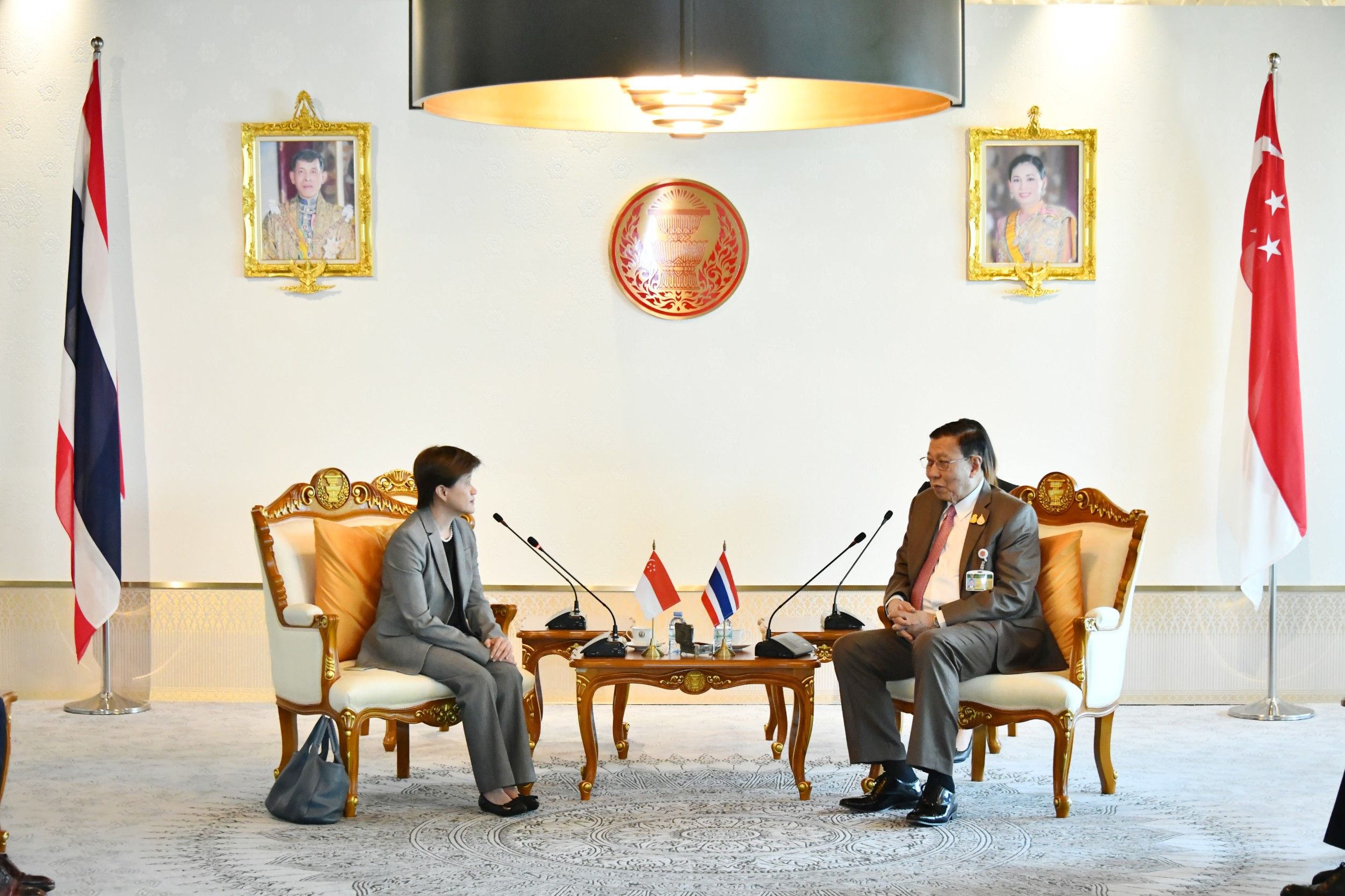 The President of the Senate Welcomed the Ambassador of the Republic of Singapore to Thailand on the Occasion of Her Assumption of Duty on Friday 3 May 2024