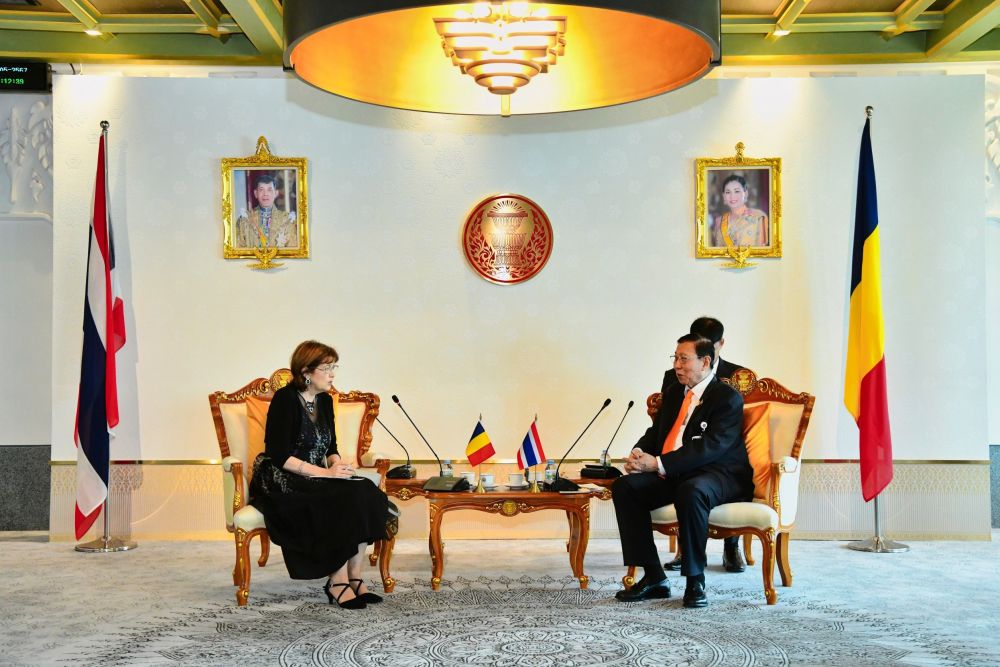 The President of the Senate Welcomed H.E. Mrs. Daniela-Brînduşa Băzăvan, Ambassador of Romania to Thailand on the Occasion of Assuming Duty