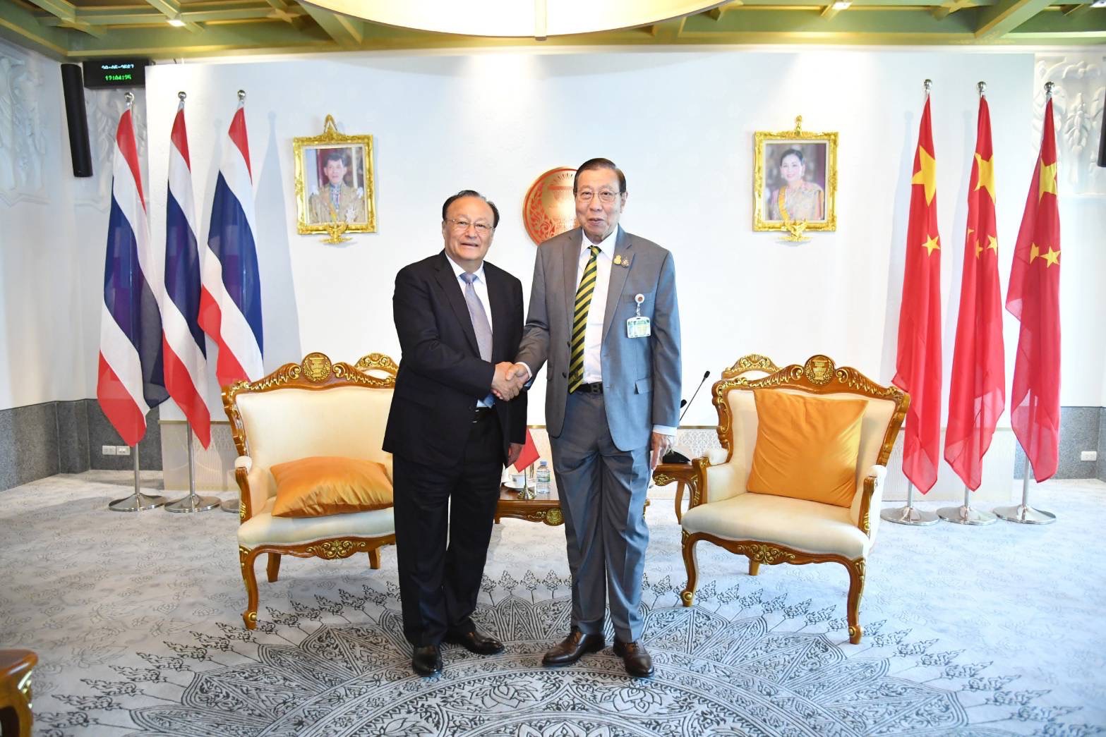 The Vice Chairman of the Standing Committee of the National People’s Congress Paid a Courtesy Call on the President of the Senate on the Occasion of the Official Visit to Thailand as the Guest of the National Assembly (29 May 2024)