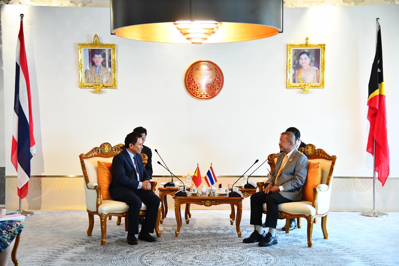 The President of the Senate Welcomed the Ambassador of the Democratic Republic of Timor-Lese to Thailand