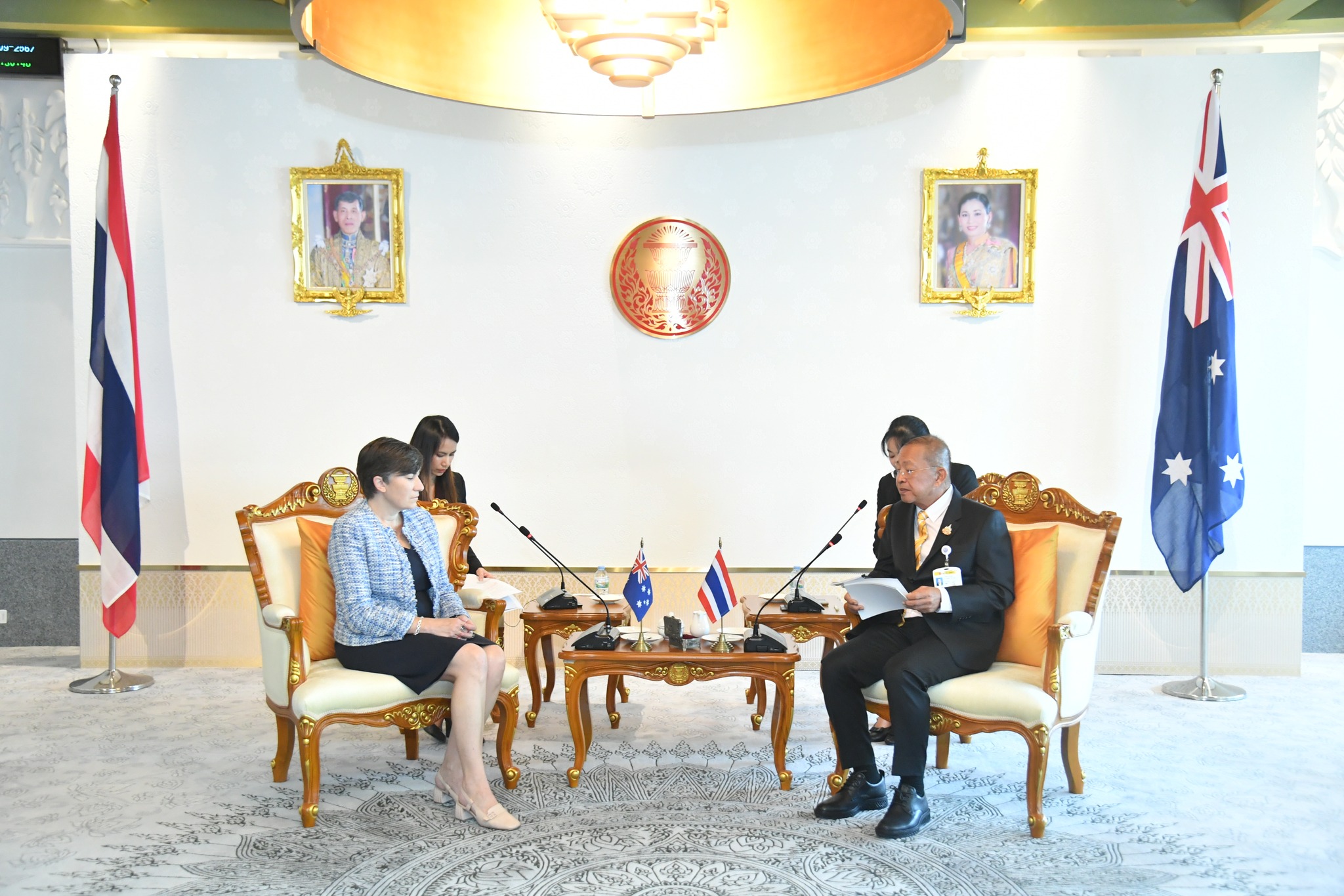 The President of the Senate Welcomed the Ambassador of the Commonwealth of Australia to Thailand on Her Assumption of Duty on 4 September 2024