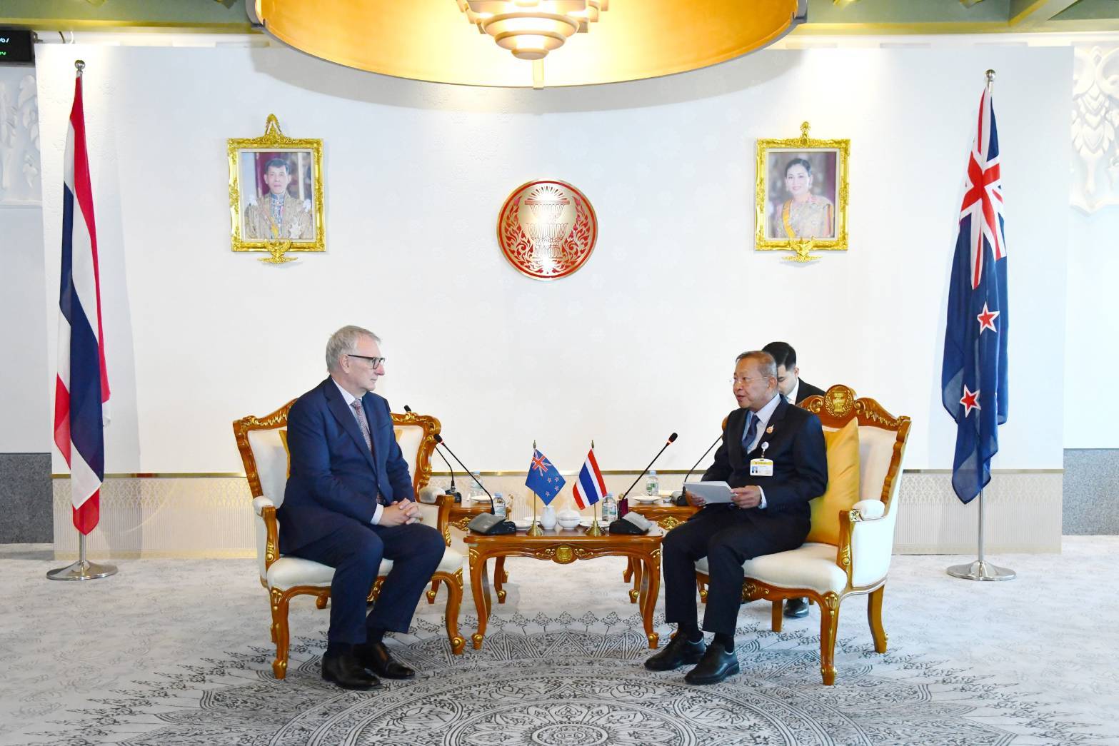 The President of the Senate Welcomed the Ambassador of New Zealand to Thailand on the Occasion of His Assumption of Duty (On Thursday 24 October 2024)