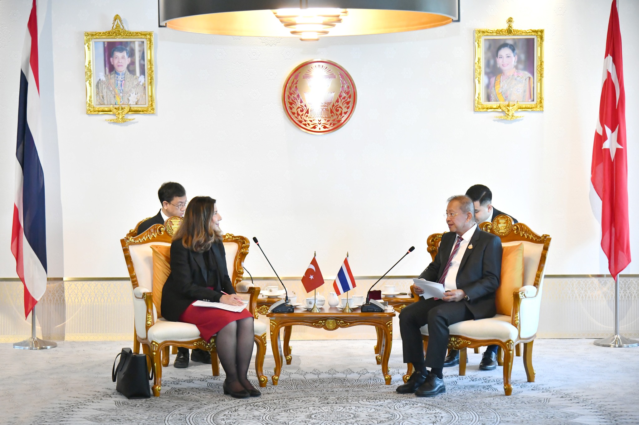 The President of the Senate Welcomed the Ambassador of the Republic Turkey to Thailand