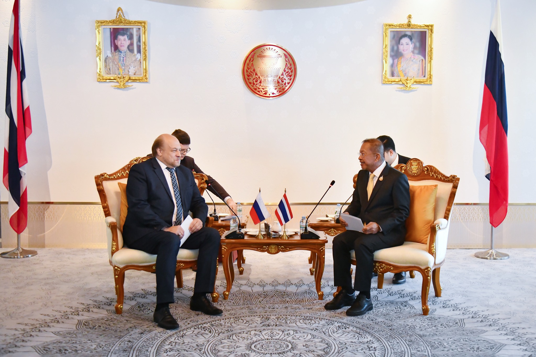 The President of the Senate Welcomed the Ambassador of the Russian  Federation to the Kingdom of Thailand