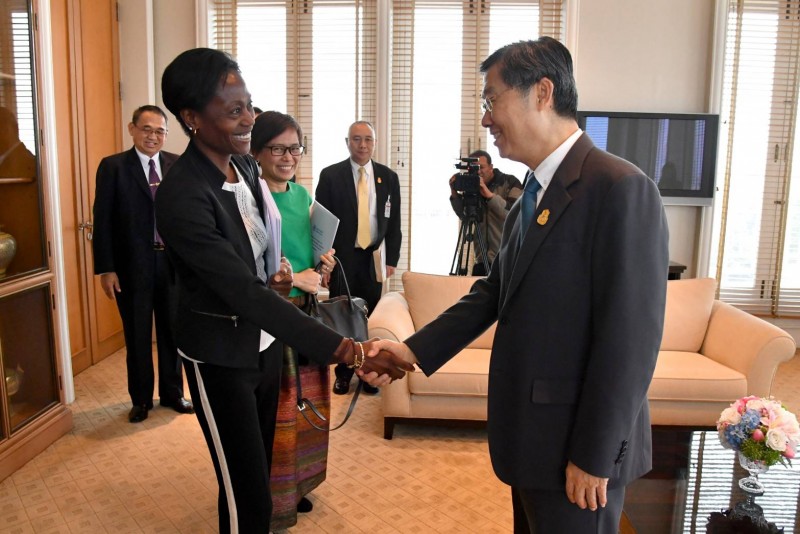 A technical officer of the World Heath Organization Headquaters in Geneva Paid a courtesy call on the First Vice-President of the National Legislative Assembly  (March 18, 2019)