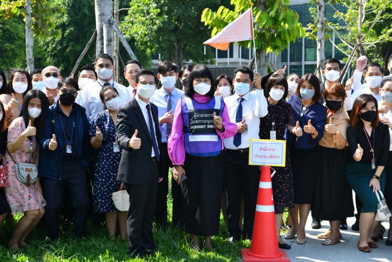 สำนักงานประธานวุฒิสภาเข้าร่วมซักซ้อมอพยพหนีไฟ